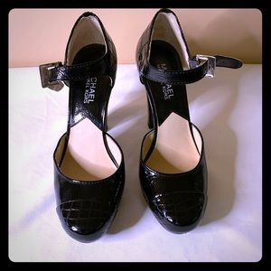 Michael Kors Black Patent Leather Platforms